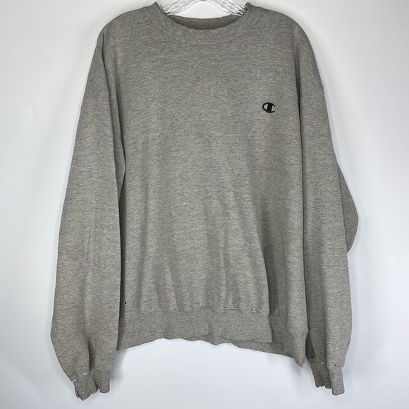 Champion Eco Authentic Gray Sweatshirt Grunge 2XL - Picture 1 of 7